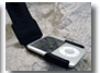 iPodケースフリップを跳ね上げた状態の手前からの画像